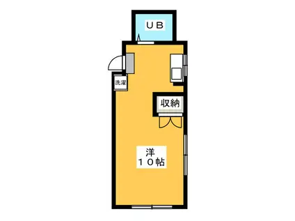 マナーパレス(ワンルーム/3階)の間取り写真