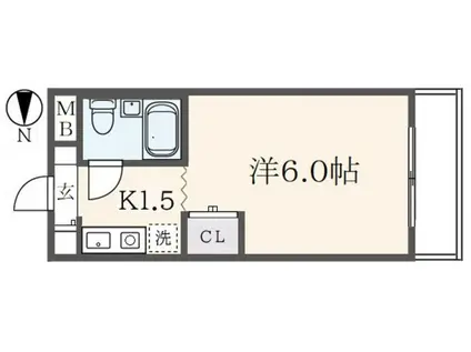 エル・シャロンII(1K/2階)の間取り写真