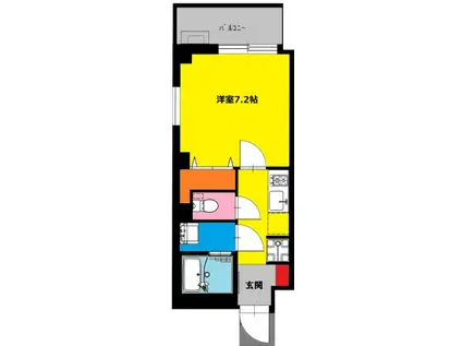 BCASA TOKYO KIKUKAWA(1K/5階)の間取り写真