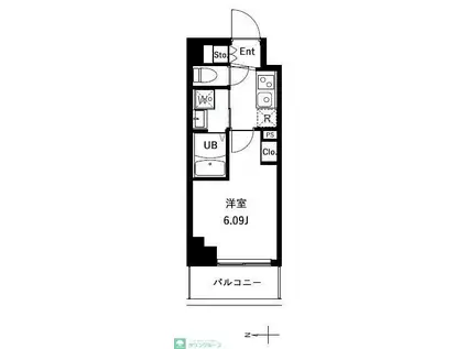 アーバンパーク川口並木(1K/6階)の間取り写真