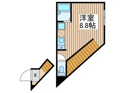 アイビーハウス堀切 S棟(ワンルーム/2階)の間取り写真