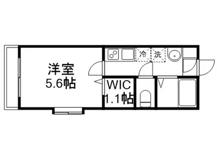 クレール荻窪(1K/1階)の間取り写真