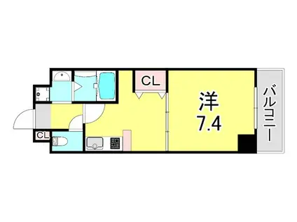 MUMOMI上沢(1DK/3階)の間取り写真