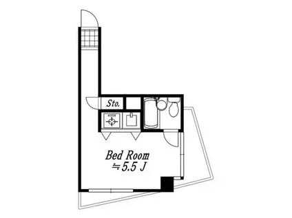 アークステージ綾瀬(ワンルーム/5階)の間取り写真