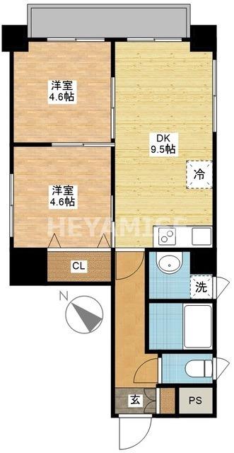 ラ・ルーチェ(2LDK/5階)の間取り写真