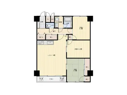 レジデンスアザレア(3LDK/2階)の間取り写真