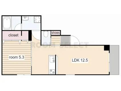 アネックス マスゼン(1LDK/1階)の間取り写真