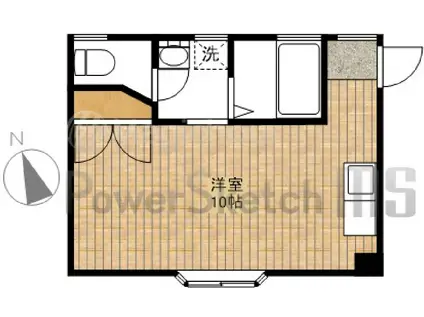 エスポワール(ワンルーム/4階)の間取り写真