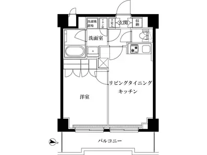 ルーブル志村坂上(1LDK/4階)の間取り写真