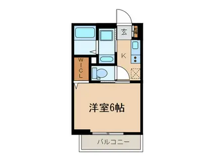 新丸子グランコートAVE(1K/3階)の間取り写真