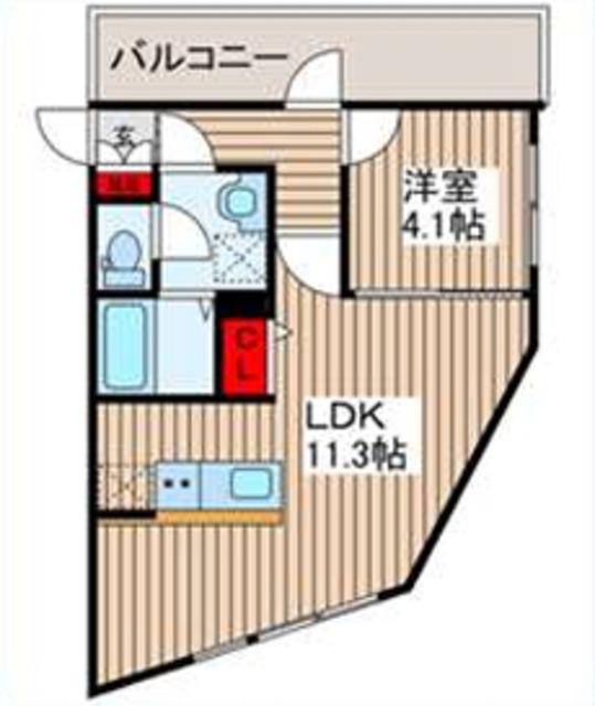KAレジデンス上石神井(1LDK/4階)の間取り写真