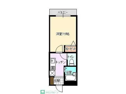 KOIZUMI.BLDII(1K/5階)の間取り写真