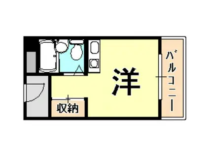 モンシャンブル(ワンルーム/2階)の間取り写真