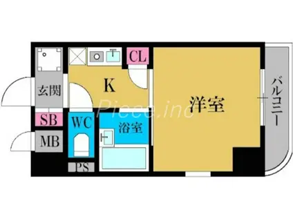 リーガル新大阪(1K/7階)の間取り写真