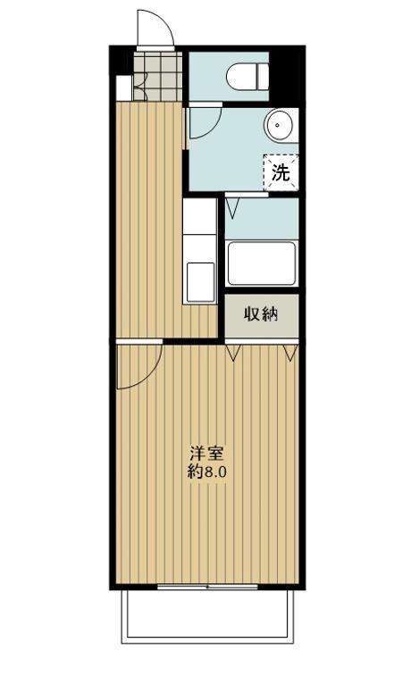 センチュリオン北浜(1K/3階)の間取り写真