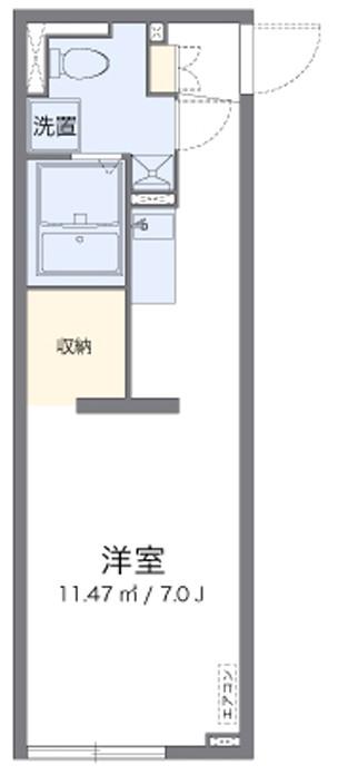 アルク西小山(ワンルーム/1階)の間取り写真