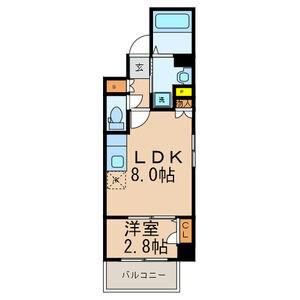 モダンパラッツォ大濠公園(1LDK/6階)の間取り写真