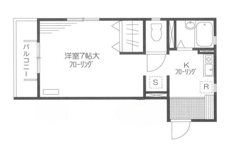 ソレイユ(1K/3階)の間取り写真