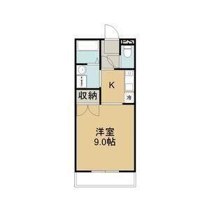 辻マンションB(1K/3階)の間取り写真