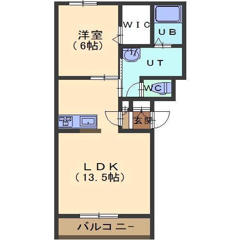 アンソレプレイスII(1LDK/3階)の間取り写真