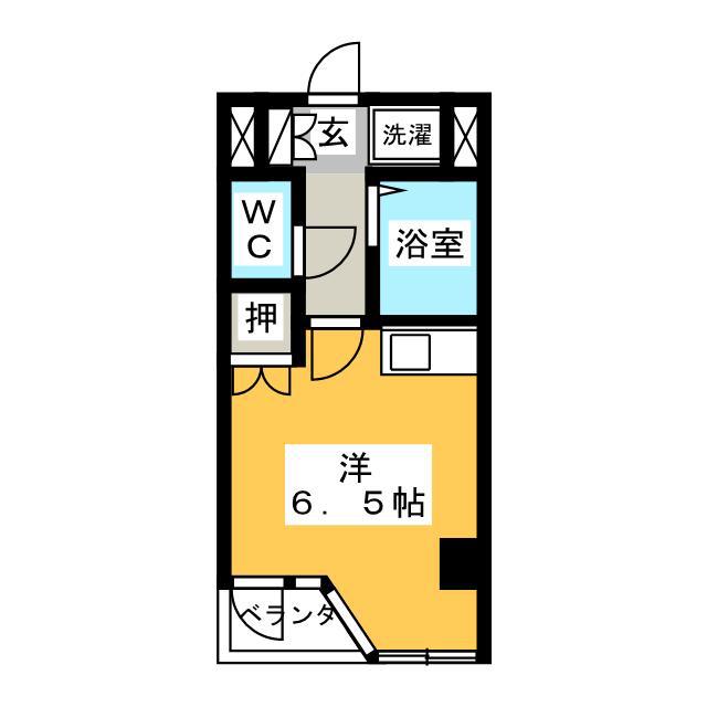 小町ビル(ワンルーム/3階)の間取り写真