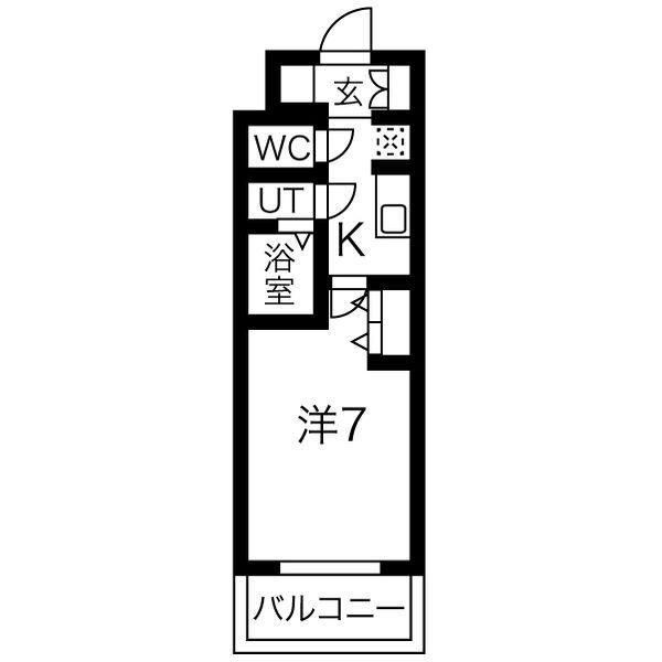 メイクスWアート丸の内(1K/5階)の間取り写真
