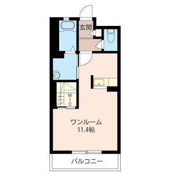 LEGEND HILLS(ワンルーム/1階)の間取り写真