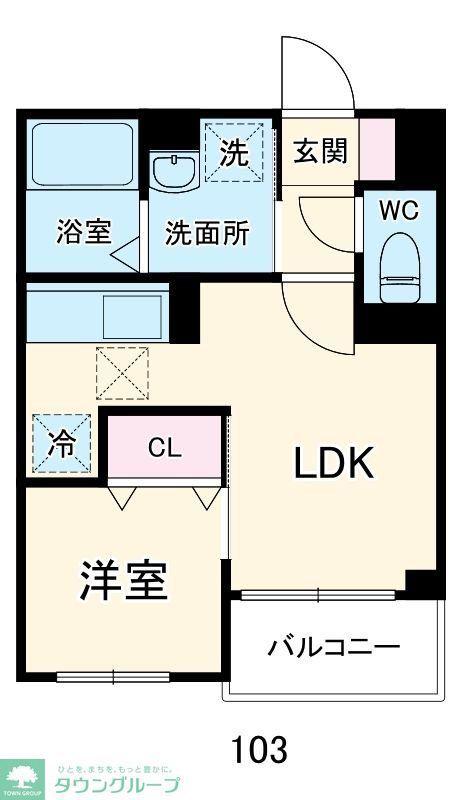 TRES美麗(1LDK/1階)の間取り写真
