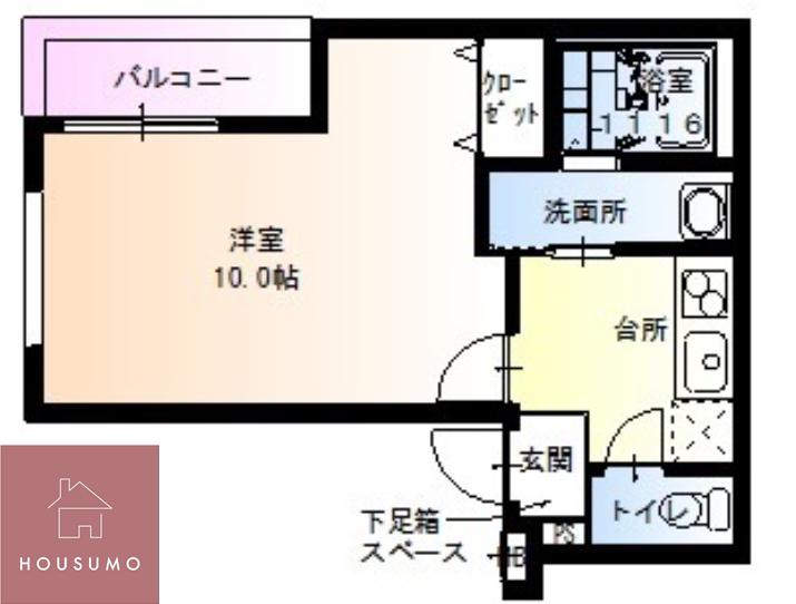 フジパレス豊里V番館(1K/3階)の間取り写真