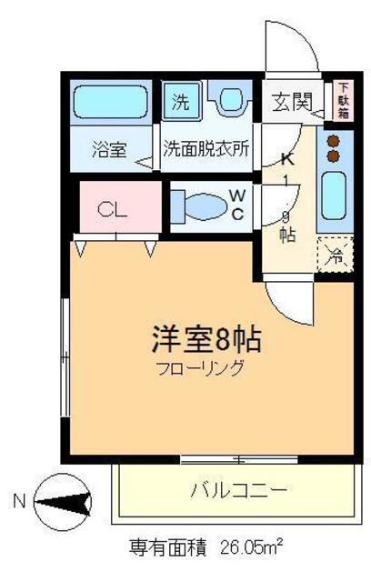 C&KROCKETS(1K/3階)の間取り写真