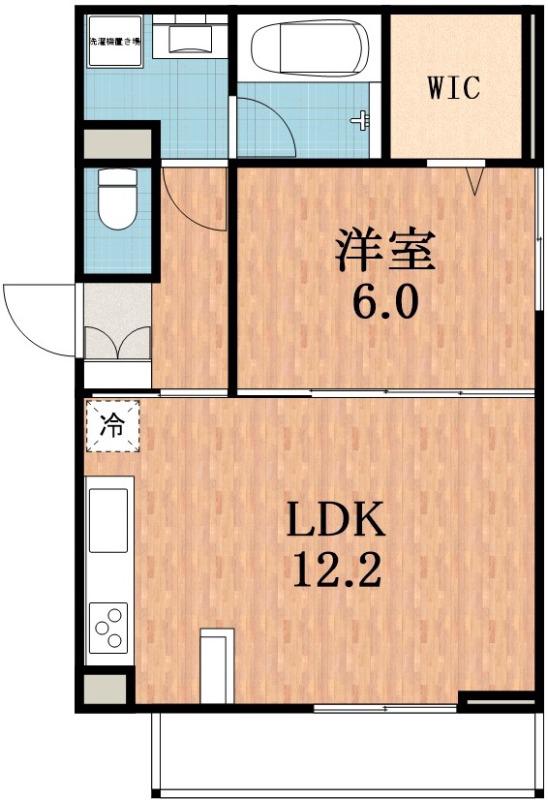 RETORIA阪南町(1LDK/3階)の間取り写真