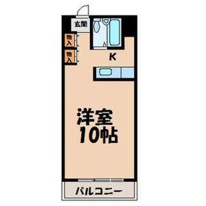 八晃ビル(ワンルーム/4階)の間取り写真