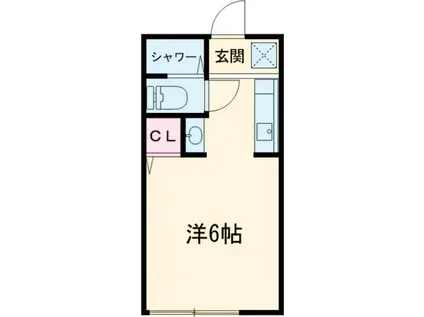 ハイムサワ(1K/1階)の間取り写真