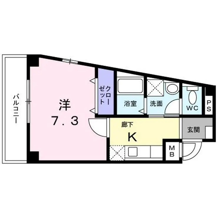 ラフレシール 1階階 間取り