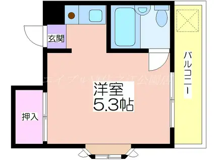 メゾン美也パートIII(1K/3階)の間取り写真