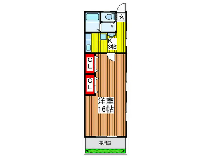 グリーンコーポ 1階階 間取り