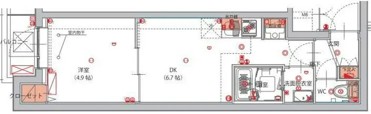 ハーモニーレジデンス東京南砂パークサイド 4階階 間取り