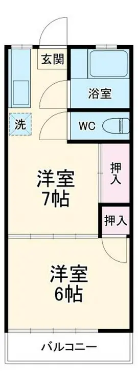 岡本荘 2階階 間取り