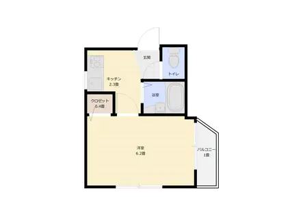 センター12(1K/5階)の間取り写真