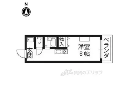 リバーサイド車田(1K/3階)の間取り写真
