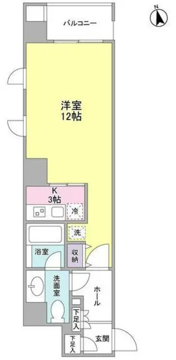 アサンブレ恵比寿 6階階 間取り