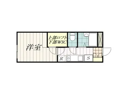 カーサ都(1K/2階)の間取り写真