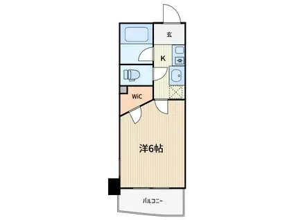 セレーノ並木(1K/8階)の間取り写真