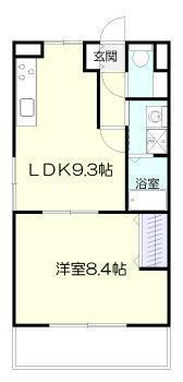 S GRANDE 大塚南(1LDK/1階)の間取り写真