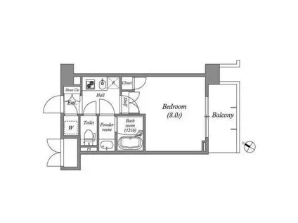 アーバングリーン兵庫ステーションフロント(1K/13階)の間取り写真