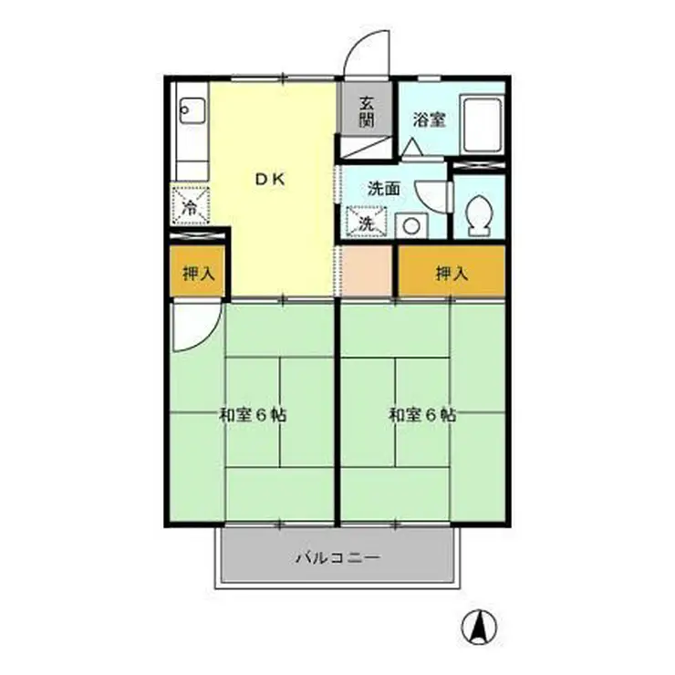 グリーンラーク 1階階 間取り