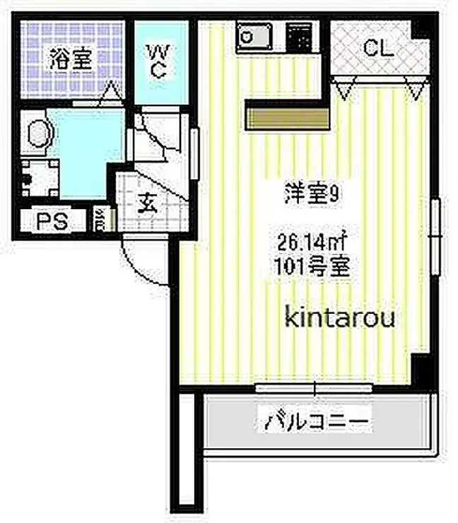リベルテプレジール蘇我 4階階 間取り