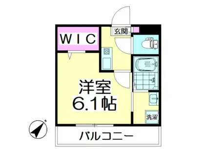 PARKHILLS蓮田(1K/3階)の間取り写真