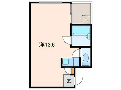 T′S GARDEN CHITOSE FUNABASHI(ワンルーム/2階)の間取り写真