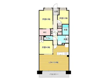 ブライトタウン天竜川駅前フレシア(3LDK/3階)の間取り写真
